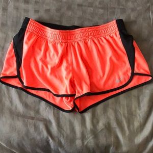 Coral Nike Running shorts
